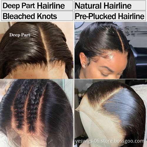 Yeswigs Full Hd Lace Front Human Hair Wig Raw Brazilian Virgin Human Hair Wholesale Transparent Lace Frontal Wig For Black Women